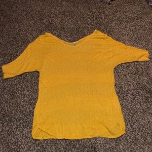 Soft, cozy yellow knit